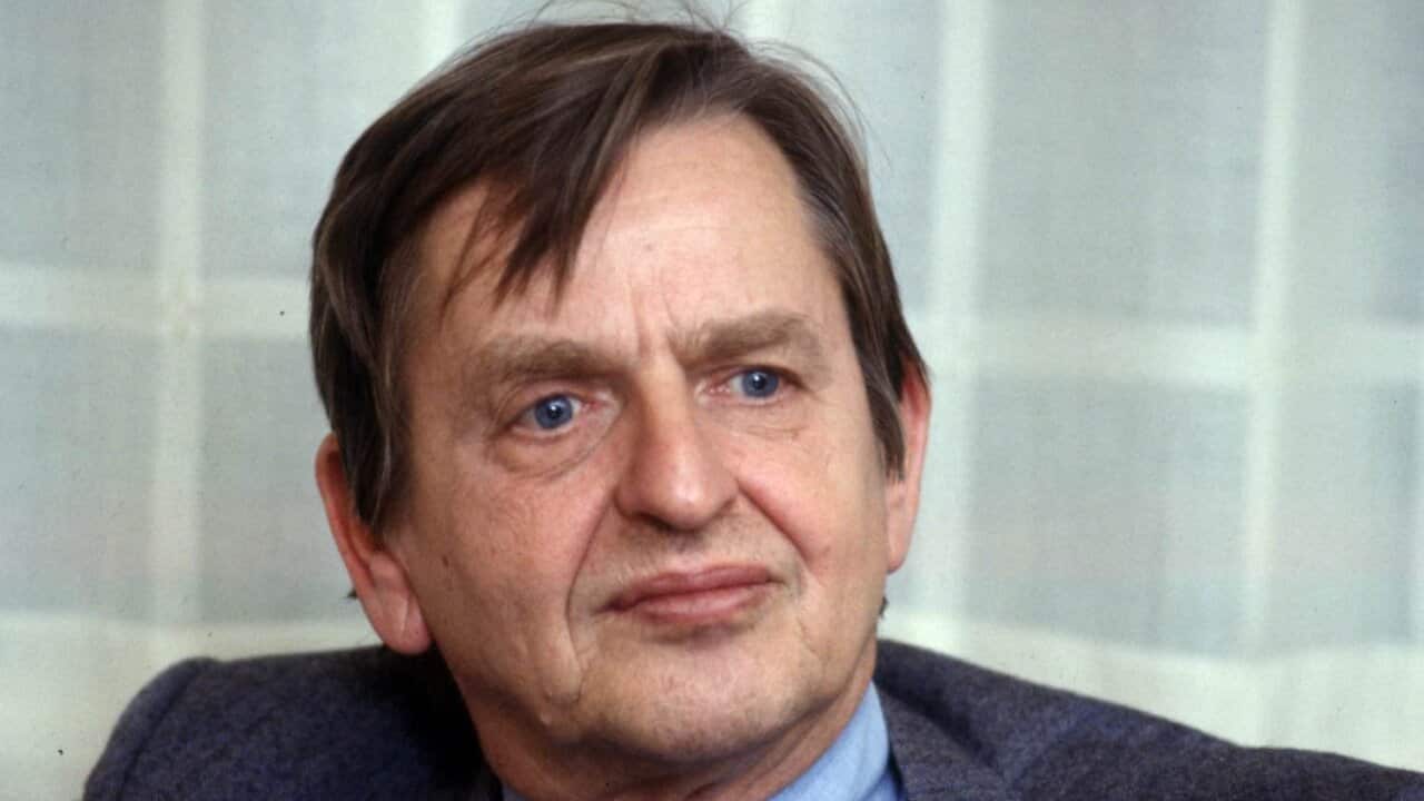 1984 file portrait of Olof Palme.