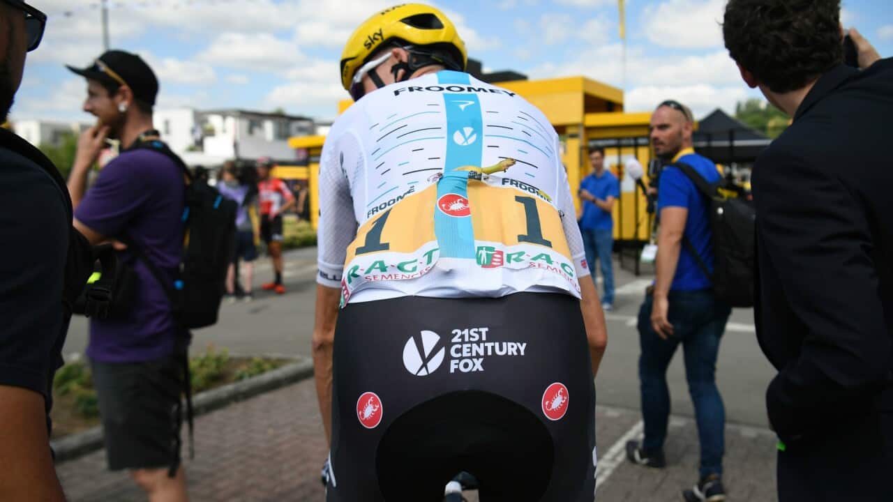 Froomey likes La Planche… This may be the only view the peloton get of Chris Froome if he rides La Planche like he did in 2012.