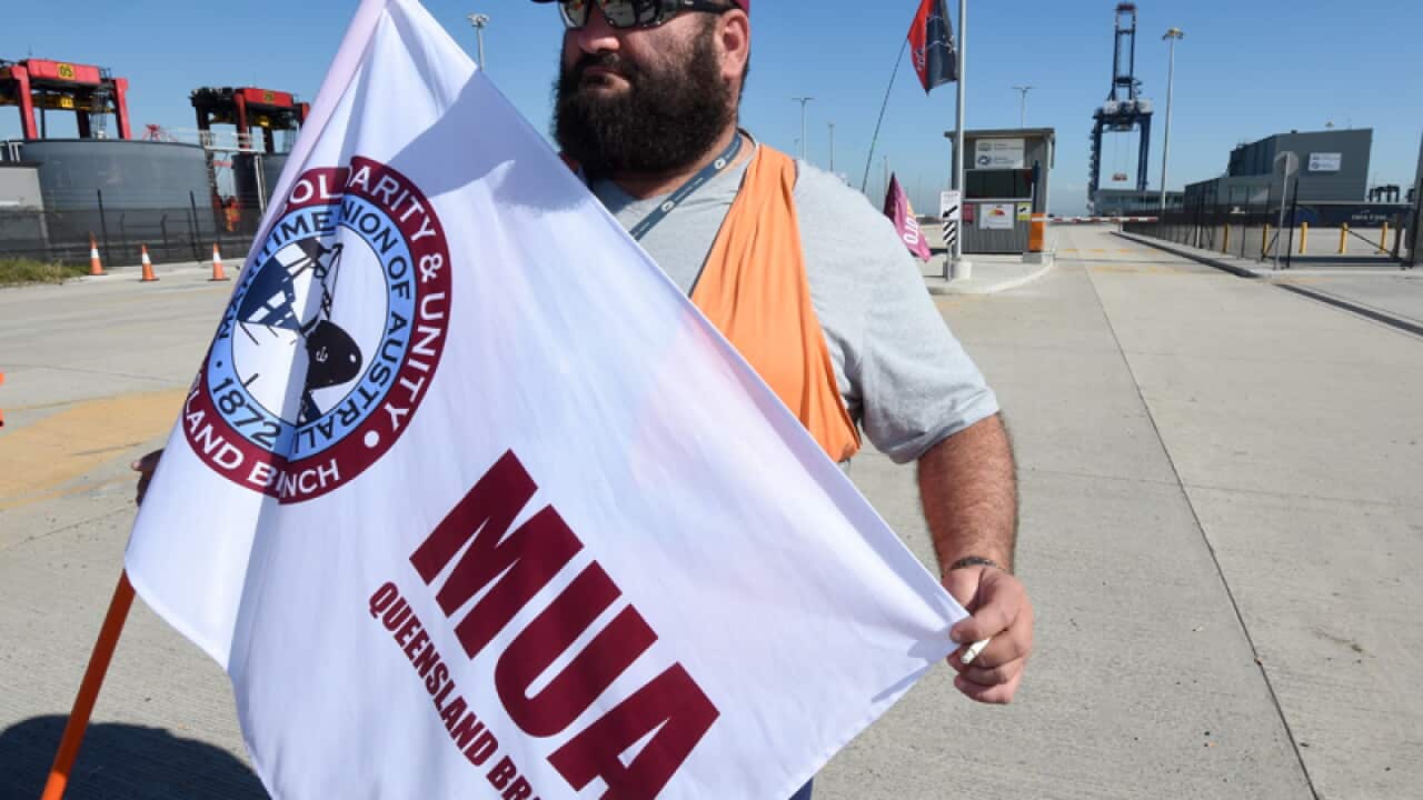 A member of the Maritime Union of Australia