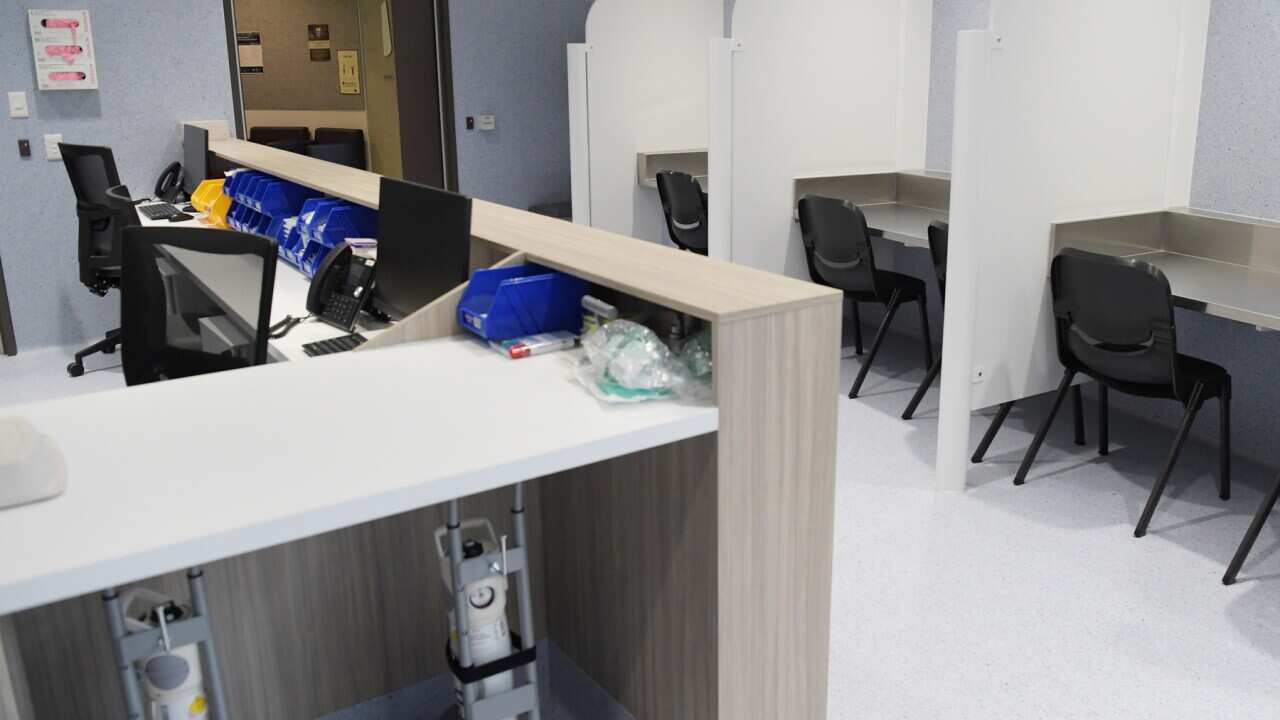 The facilities at the new Medically Supervised Injecting Room in Melbourne, Friday, June 29, 2018. (AAP Image/Tracey Nearmy) NO ARCHIVING