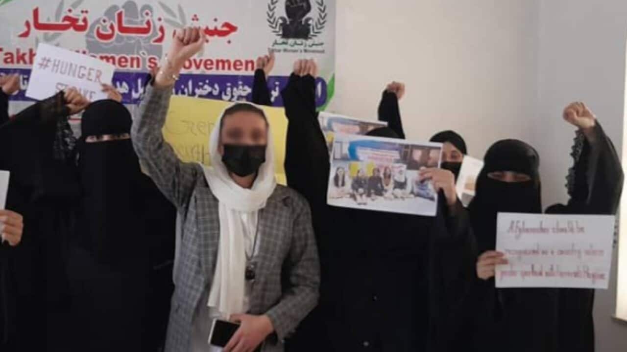 زنان معترض در افغانستان.jpg