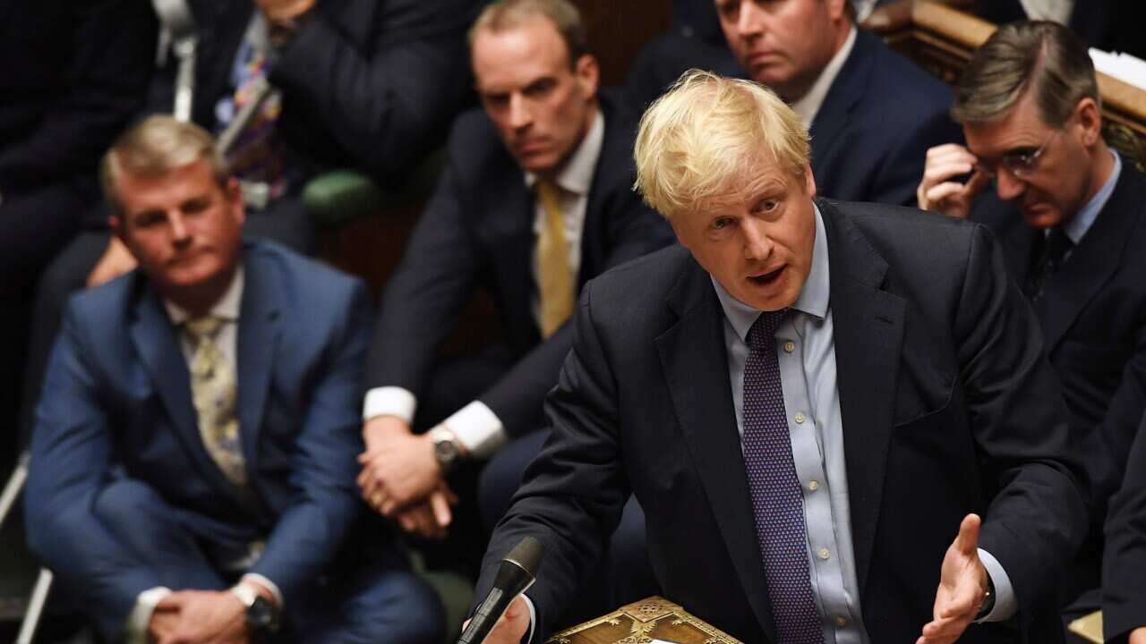 Boris Johnson speaks in the House of Commons