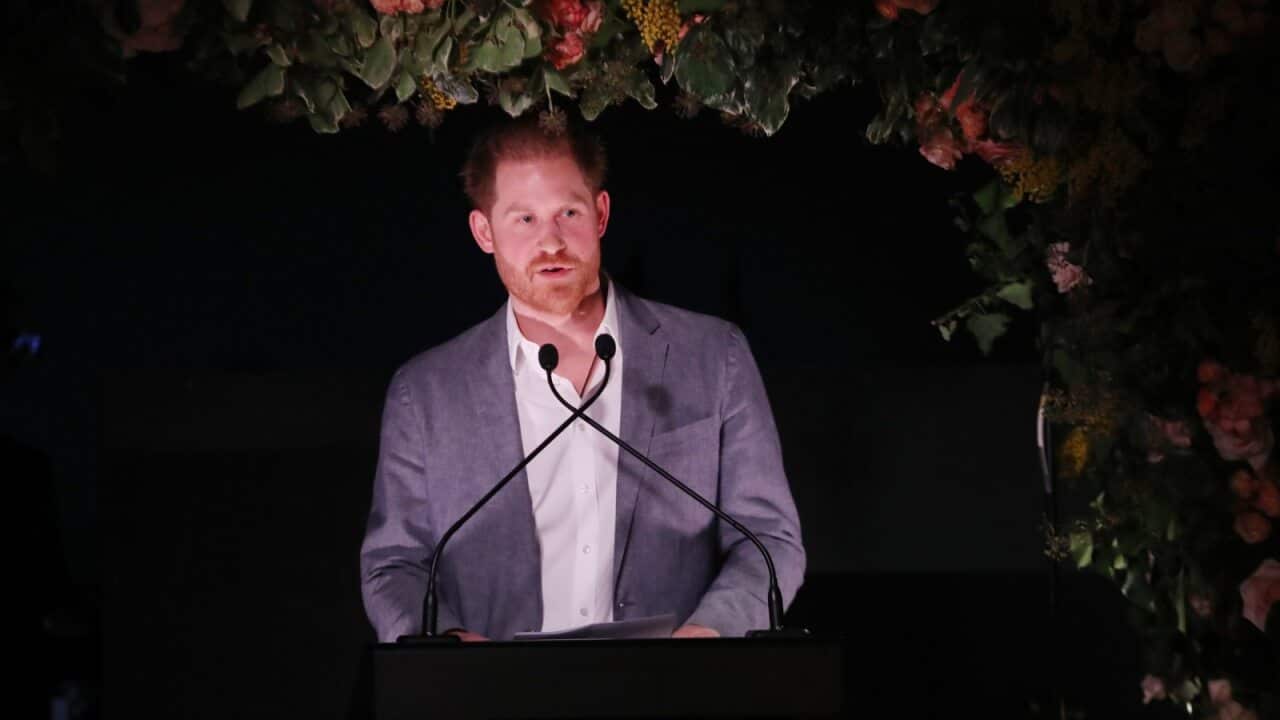 Prince Harry at a charity fundraiser in London.