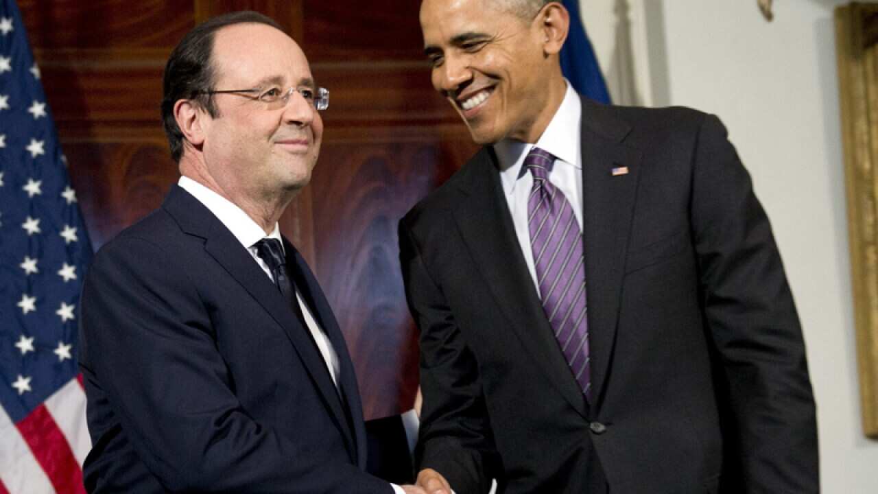 French President Francois Hollande (L) and US President Barack Obama
