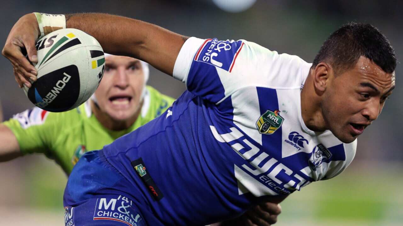 Krisnan Inu in action for the Canterbury-Bankstown Bulldogs