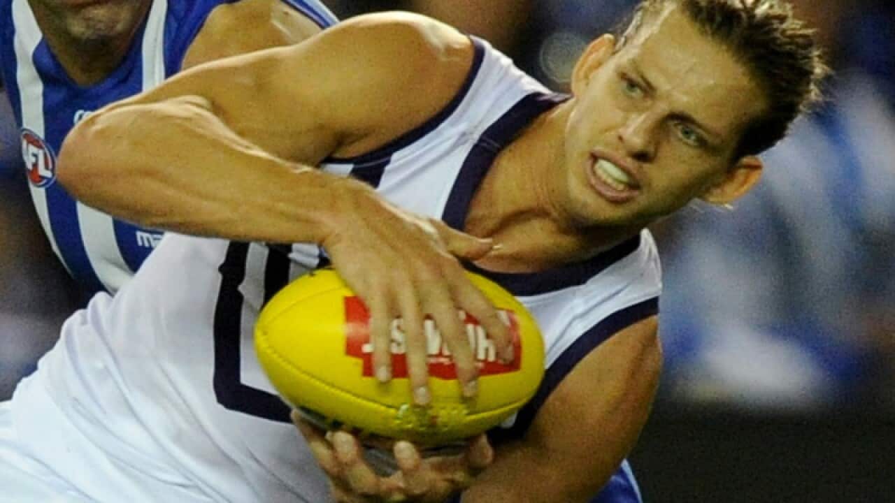 Fremantle midfielder Nat Fyfe
