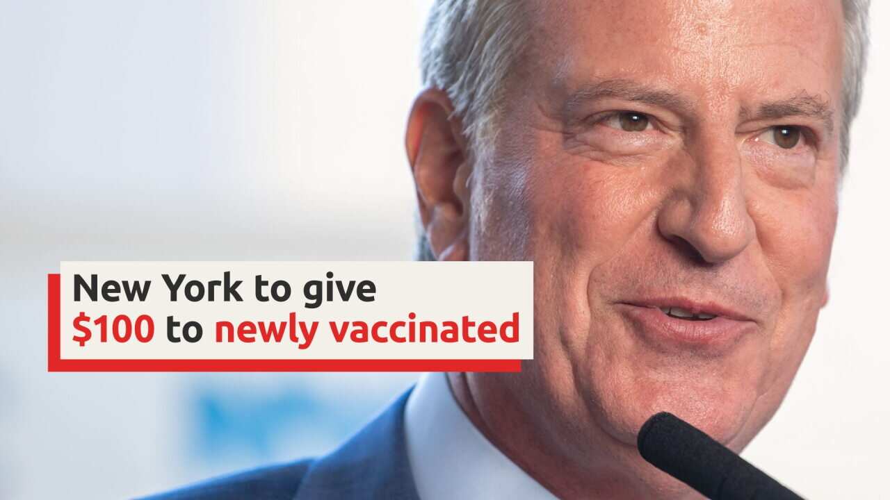 NYC to give $100 to newly vaccinated