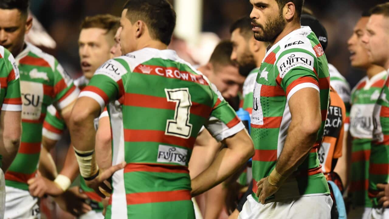 A dejected Rabbitohs