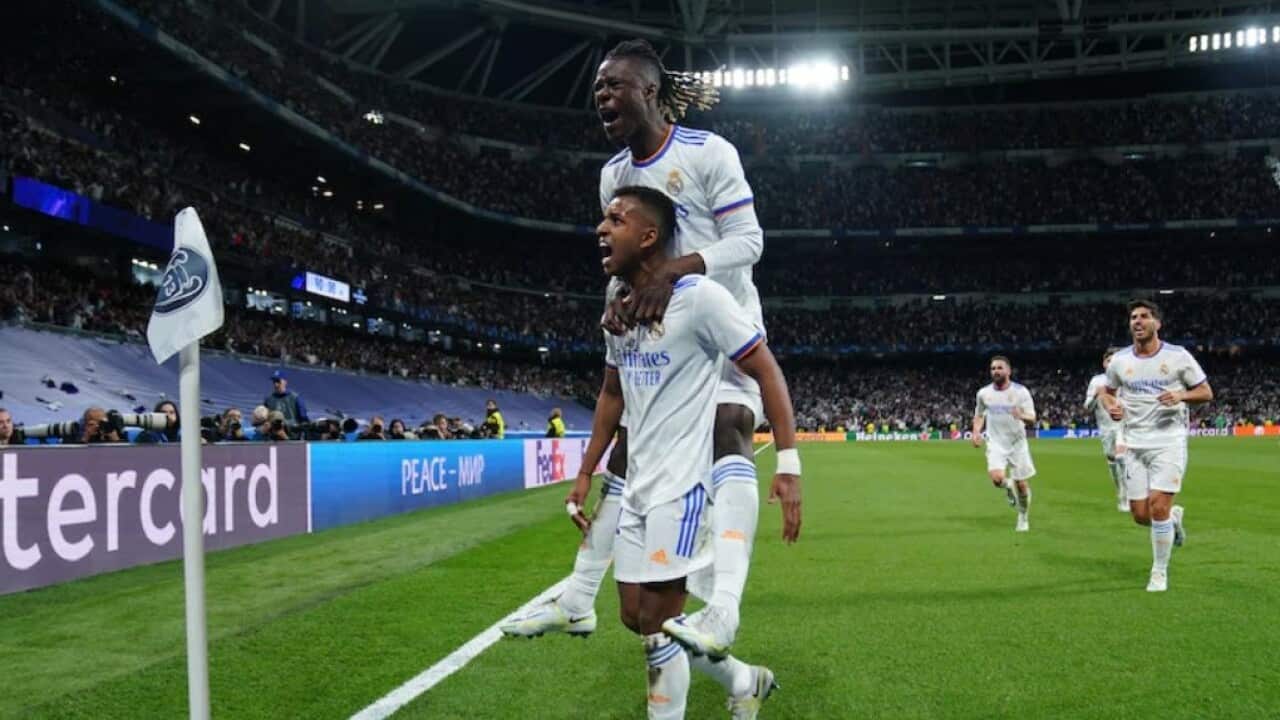 Real Madrid in the final of the Champions League