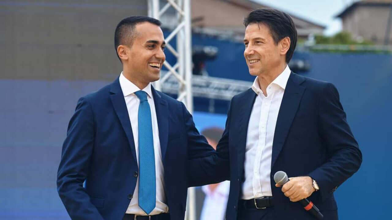 Luigi Di Maio and Giuseppe Conte