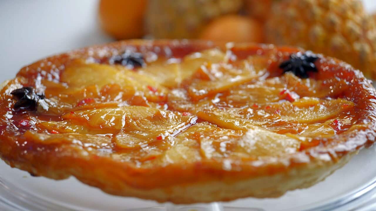 Pineapple tarte tatin