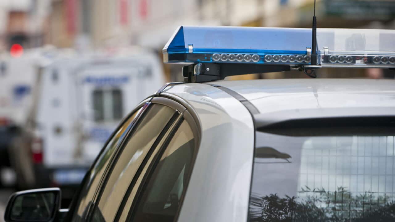 A police car