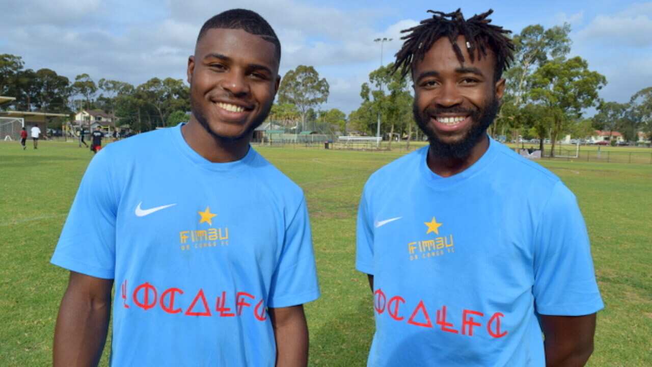 Wachezaji wa timu ya DR Congo ya NSW