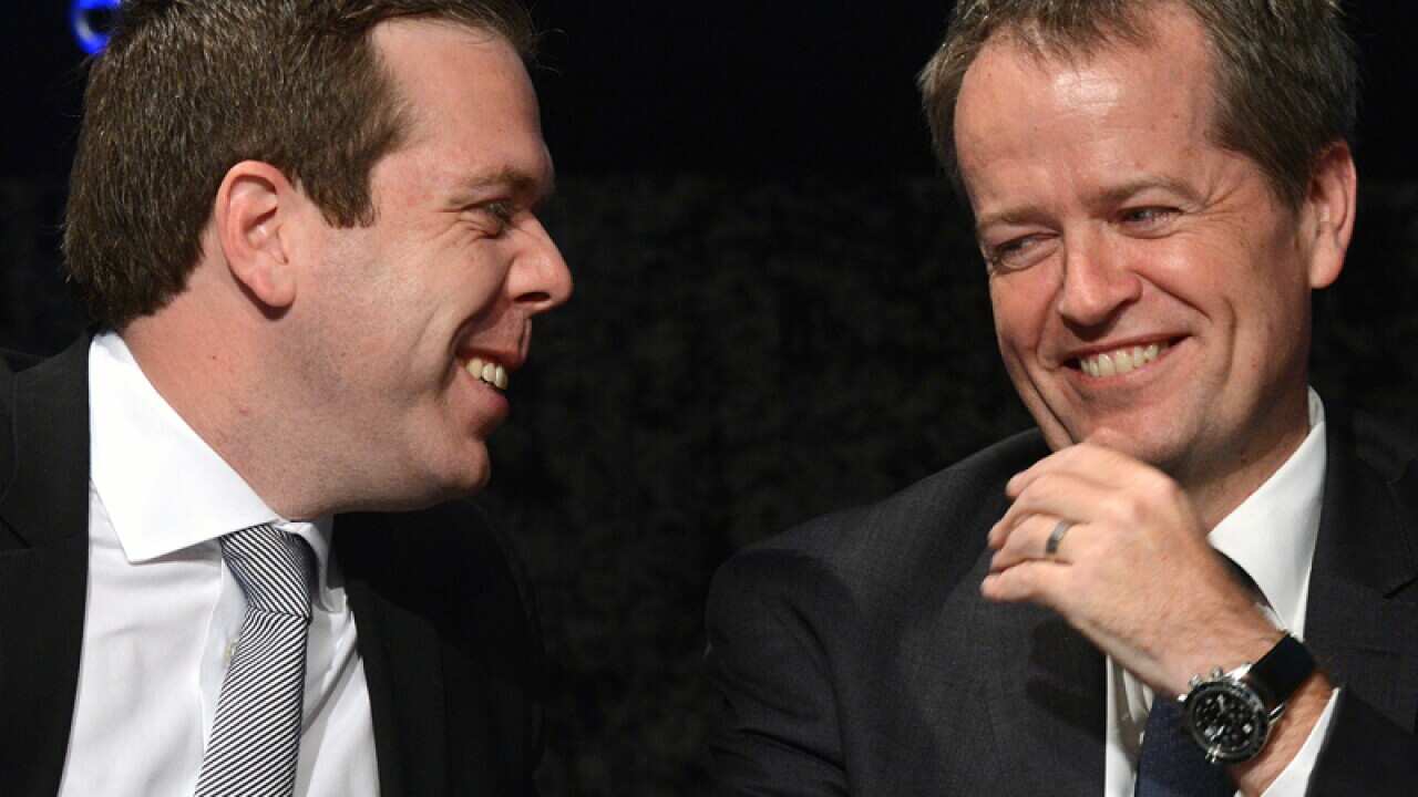 AWU boss Paul Howes (L) and Labor MP Bill Shorten