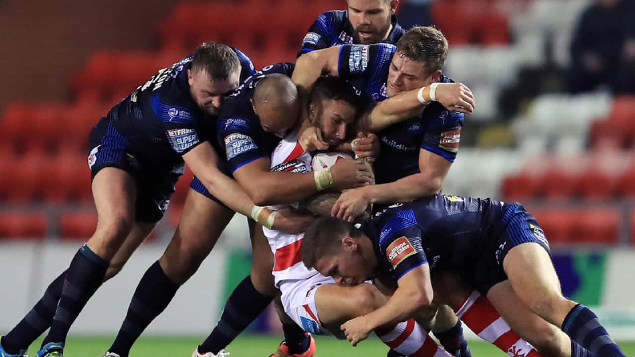 Super League match at Leigh Sports Village
