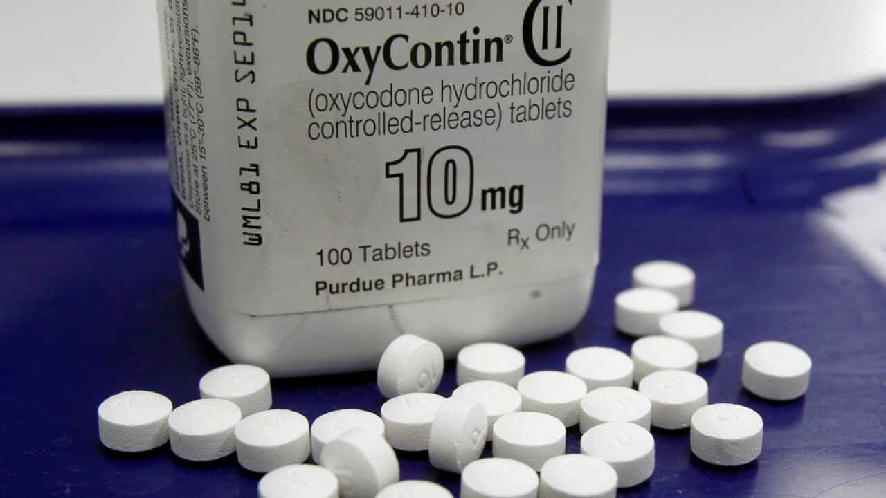 OxyContin pills.