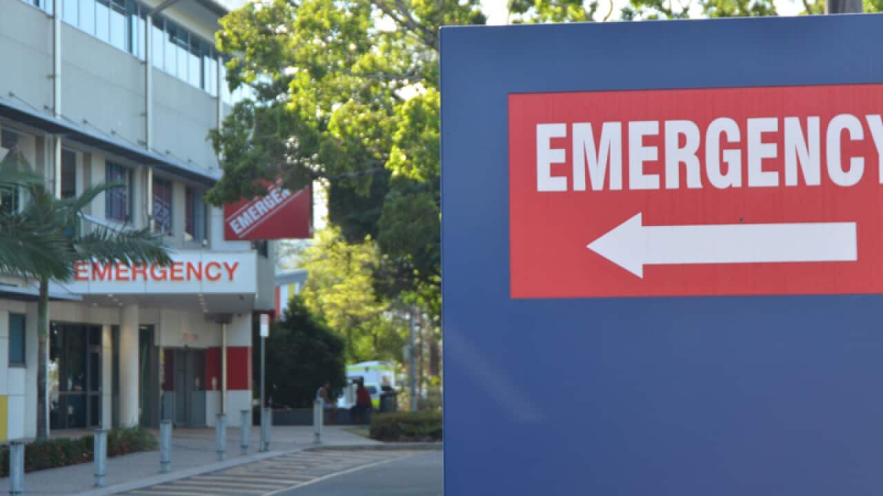 The emergency department entrance of a Hospital