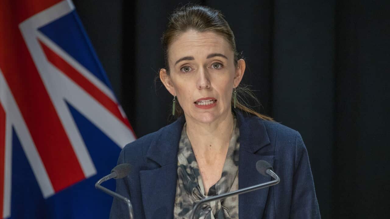 New Zealand Prime Minister Jacinda Ardern addresses a press conference in Wellington, New Zealand, Saturday, Sept. 4, 2021.