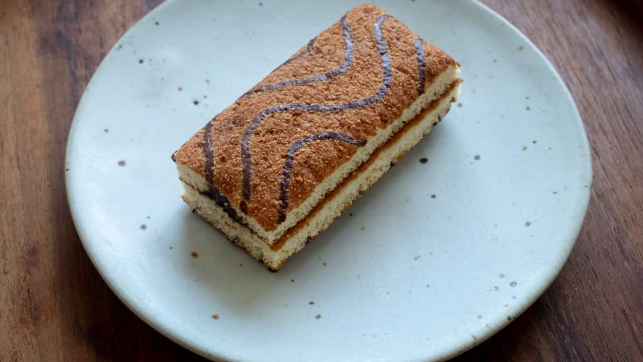 Merendina cake. Merenda - the afternoon snack that's more than just about food.