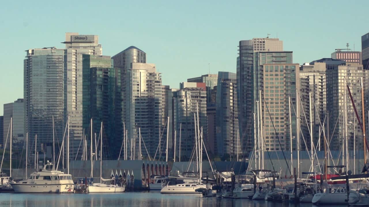 Vancouver (pictured) and Sydney are both desirable harbour cities for the Chinese. They're now both amongst the most unaffordable in the world.