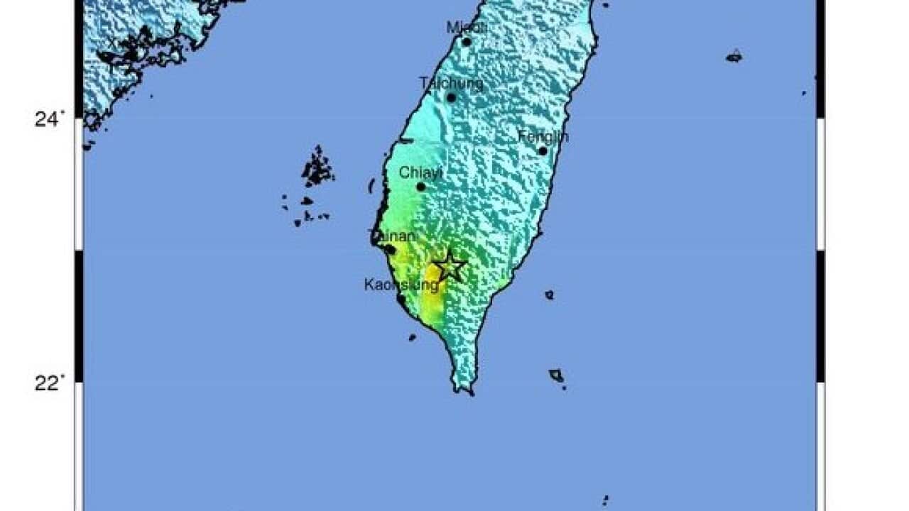 The force of the earthquake documented by USGS.