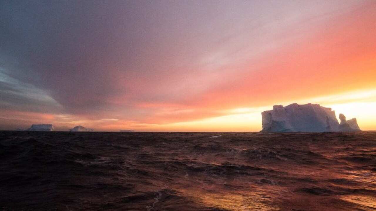 Icebergs in the Southern Ocean
