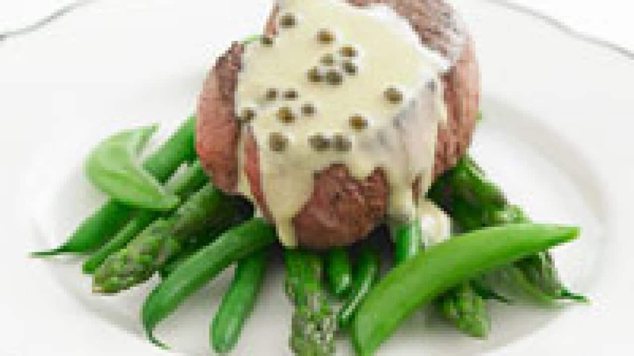 Pepper steak mignon