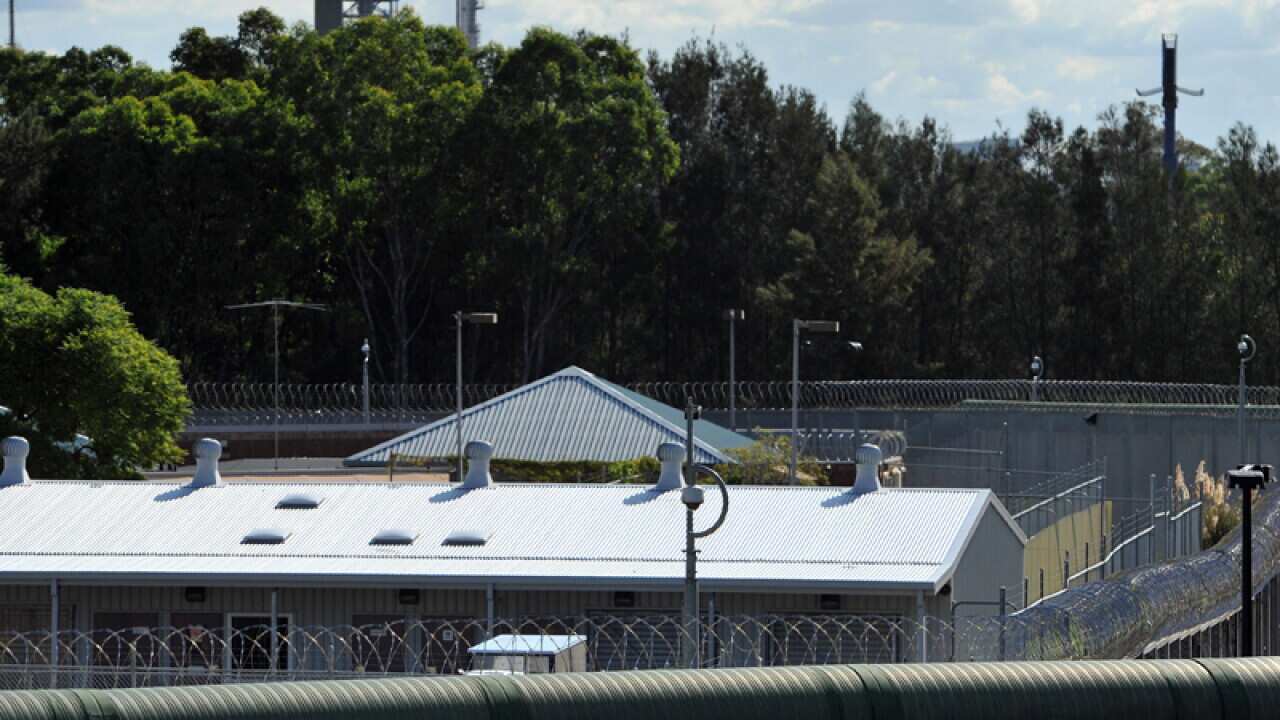 The perimeter fence at Silverwater jail