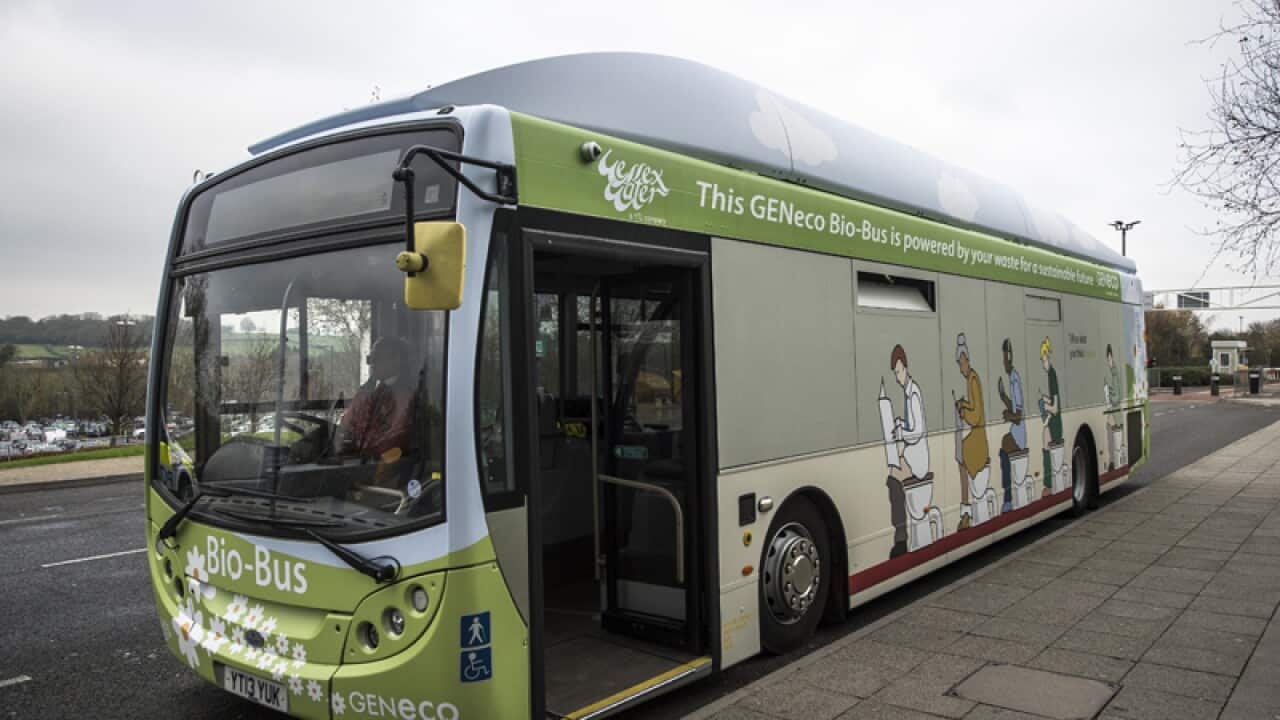 The UK's first ever bus powered on food waste and human poo