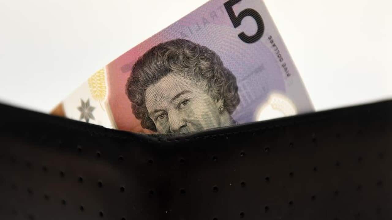 Wallet and cash