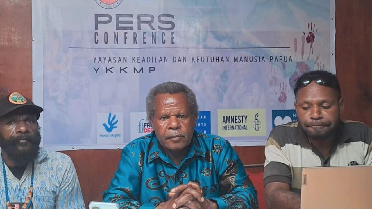 Theo Hesegem memberikan keterangan terkait kasus penembakan terhadap pilot warga negara AS di Yahukimo. foto dok pribadi.jpeg