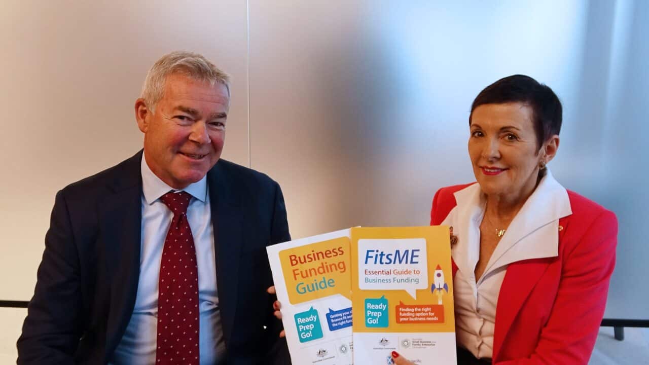 Scottish Pacific Business Finance CEO Peter Langham and Ombudsman Kate Carnell developed the guides to help small business.