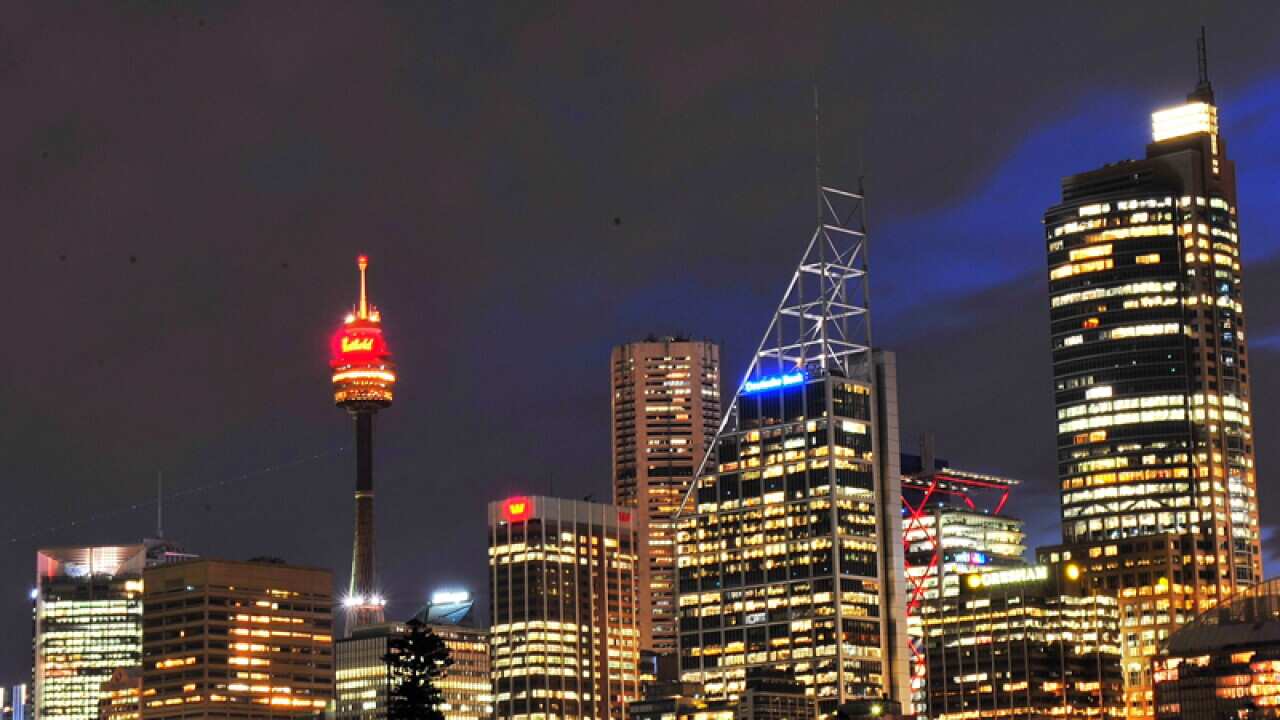 The Sydney Central Business District skyline