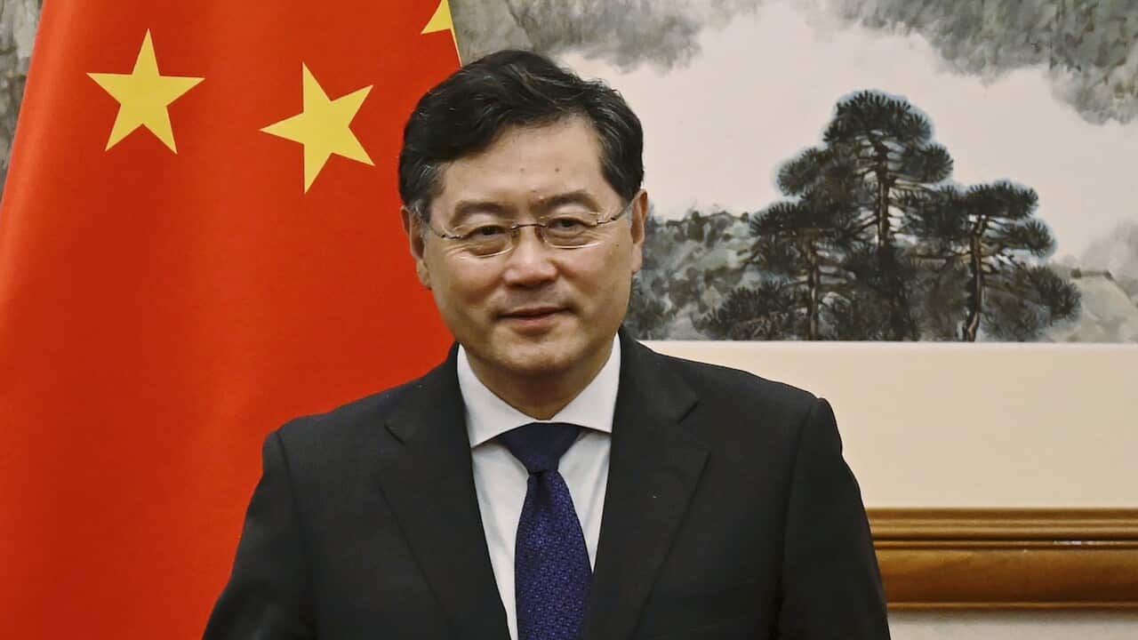 CORRECTION China Israel Palestinians