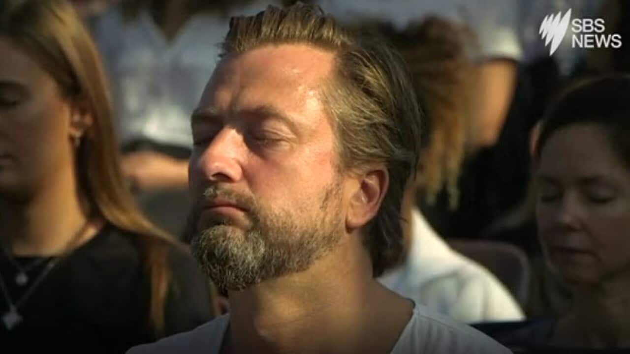 Brits have taken part in a meditation session at the top of London's iconic Gherkin building.
