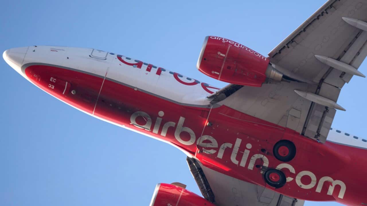 A plane of the German airline 'Air Berlin
