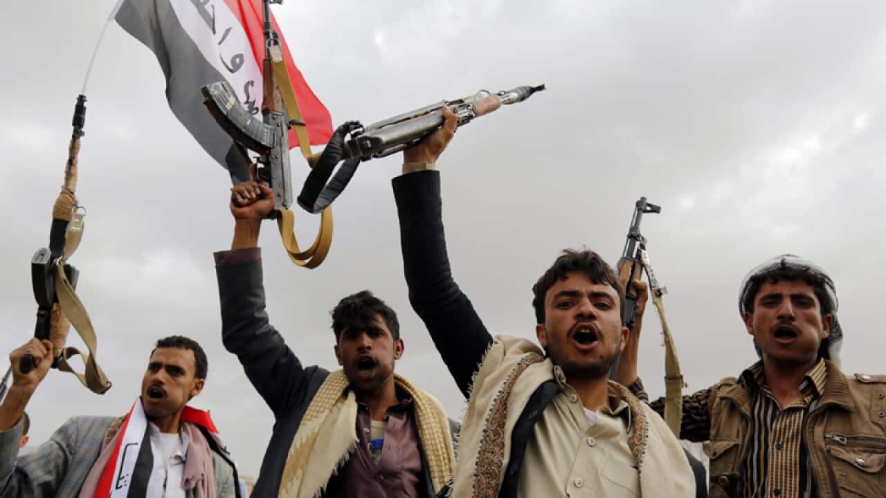 Houthis supporters.