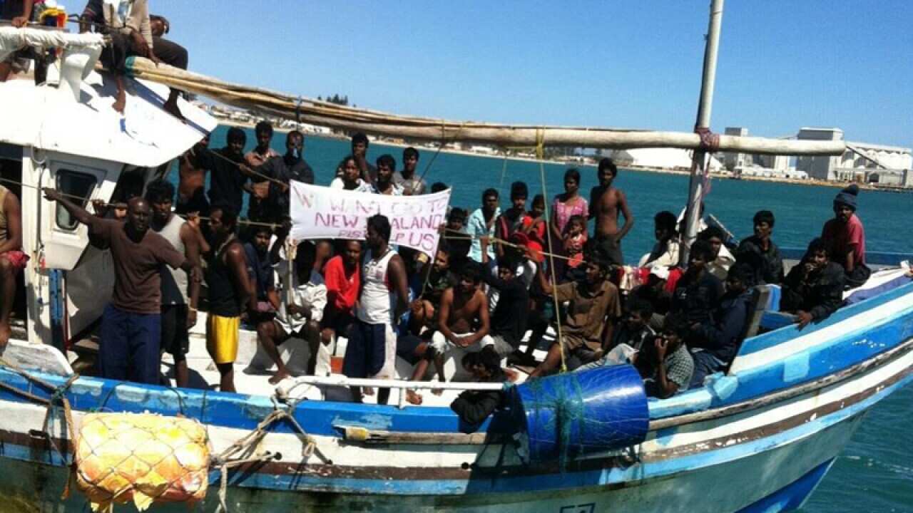 Boat carrying asylum seekers