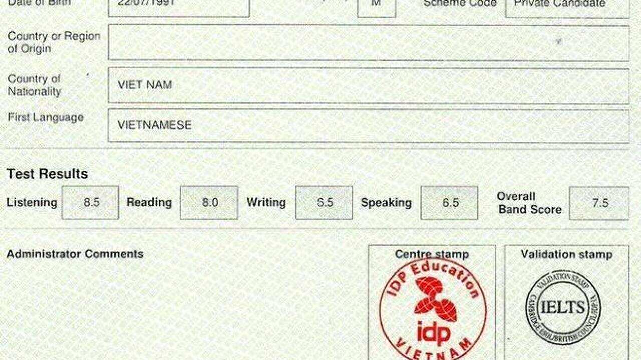 IELTS Certificate