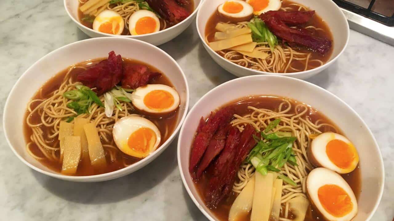 Smoked pork ramen
