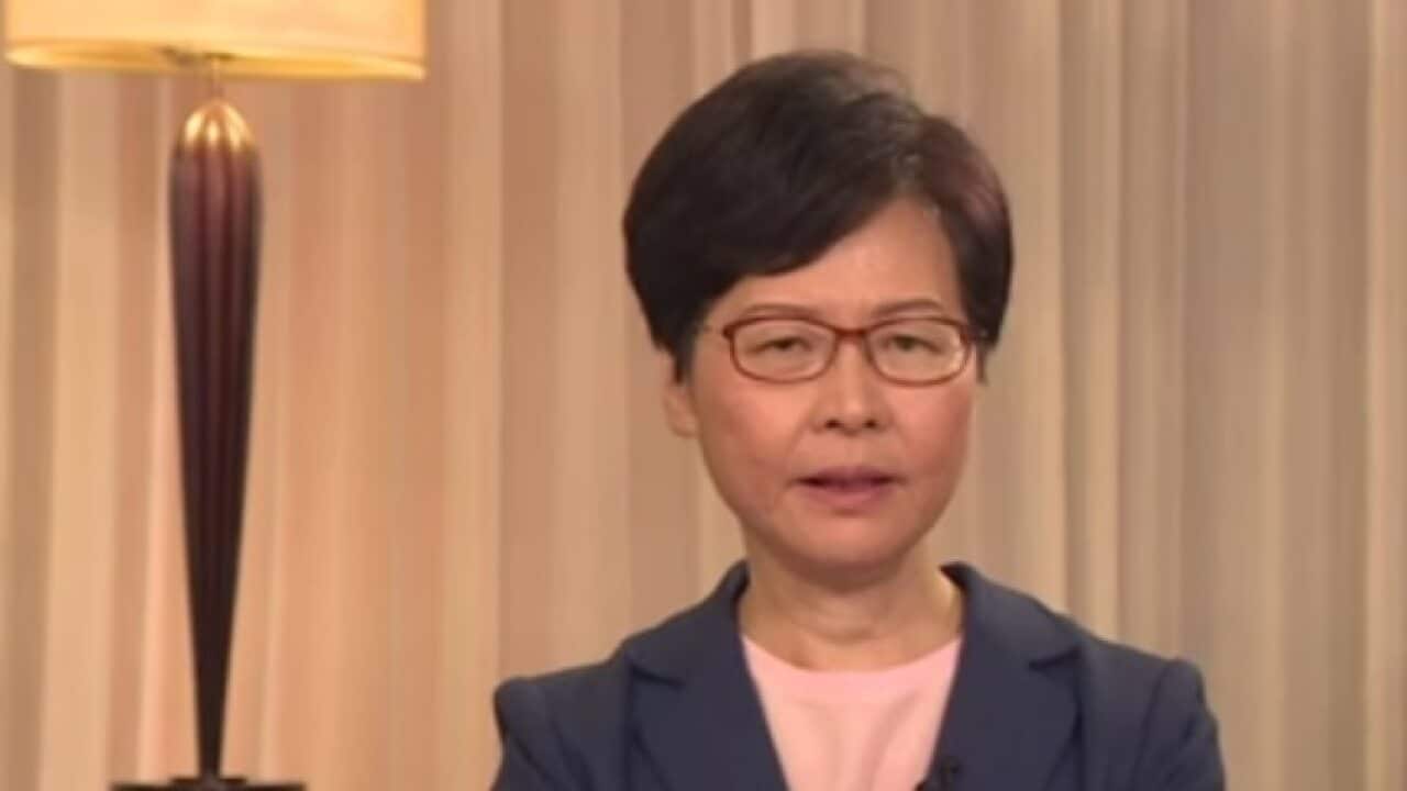 Carrie Lam has announced the withdrawal of the controversial extradition bill on local media.