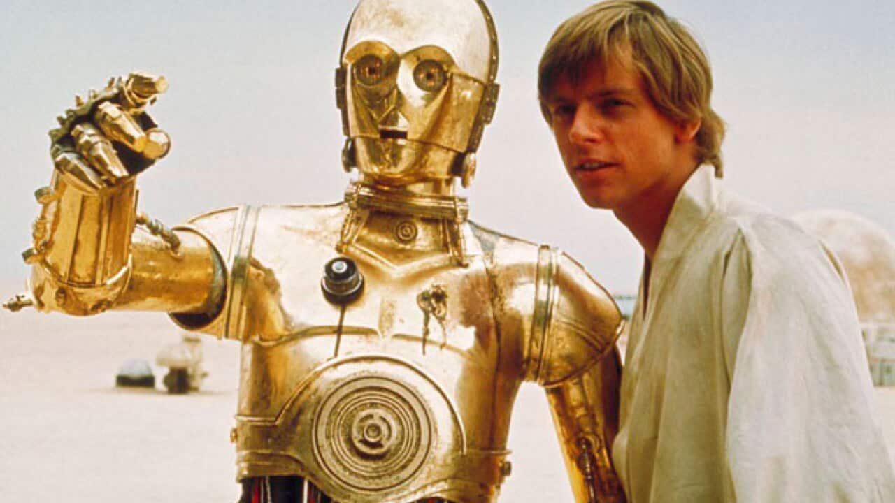 A scene from the movie Star Wars.