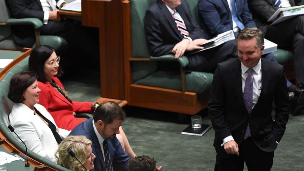 Shadow Treasurer Chris Bowen in parliament.