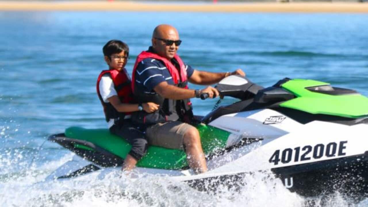 Himanshu and Aarav enjoying time together