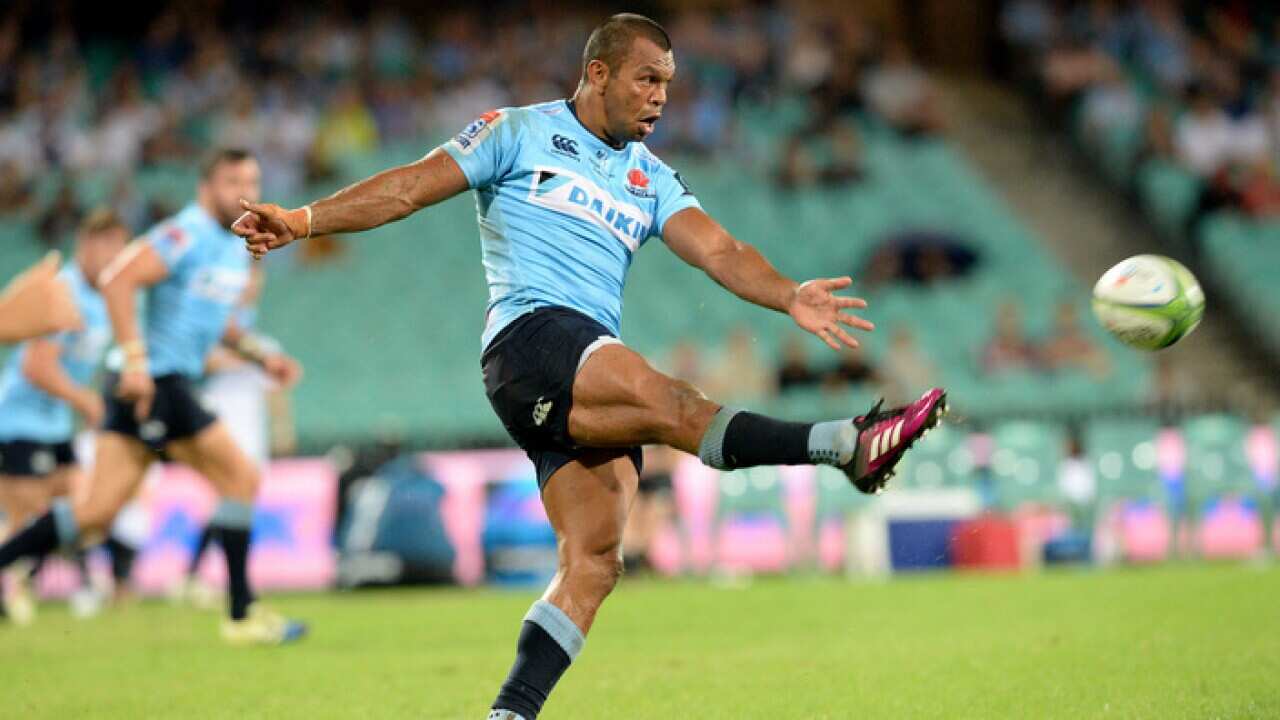 Waratah's Kurtley Beale in action