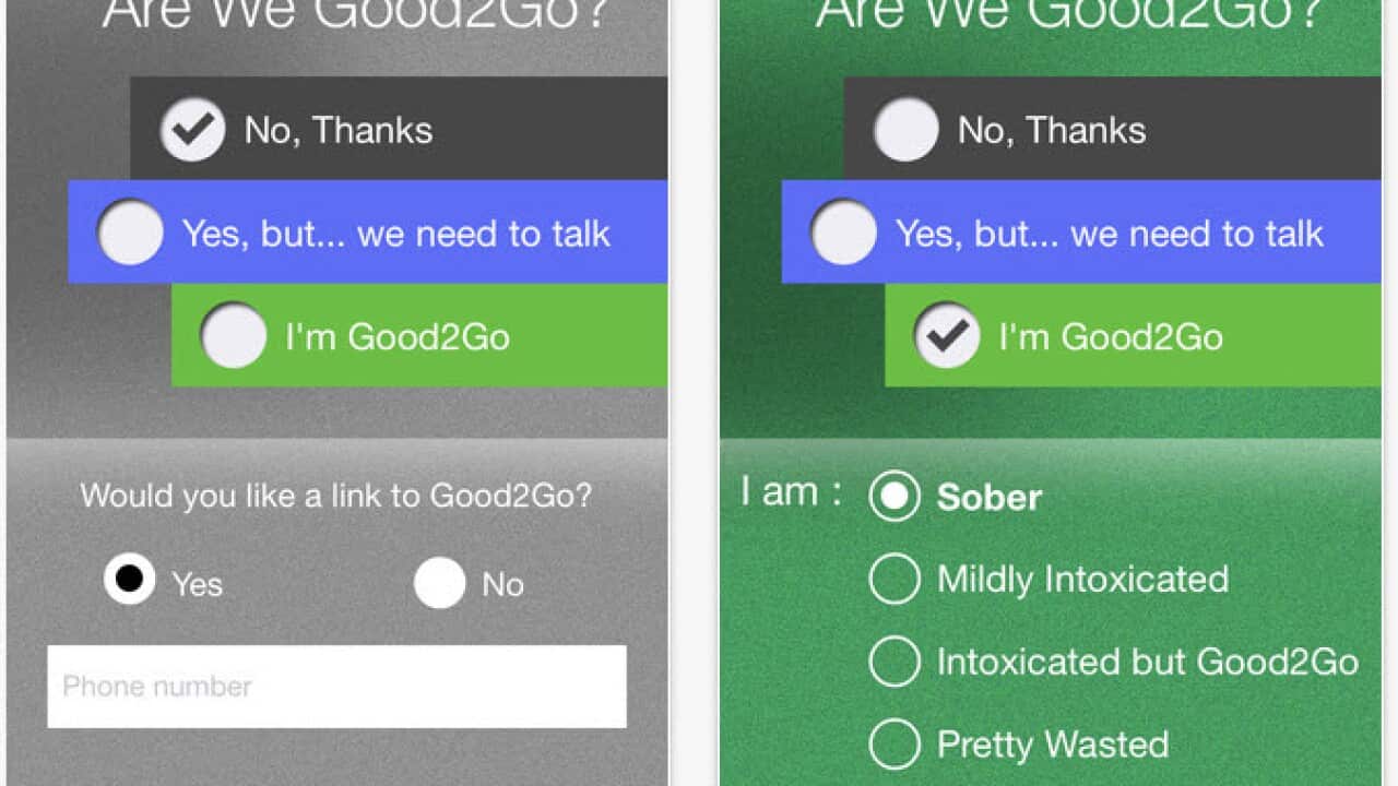 Consensual sex: there’s an app for that. (Screenshot: Good2Go)