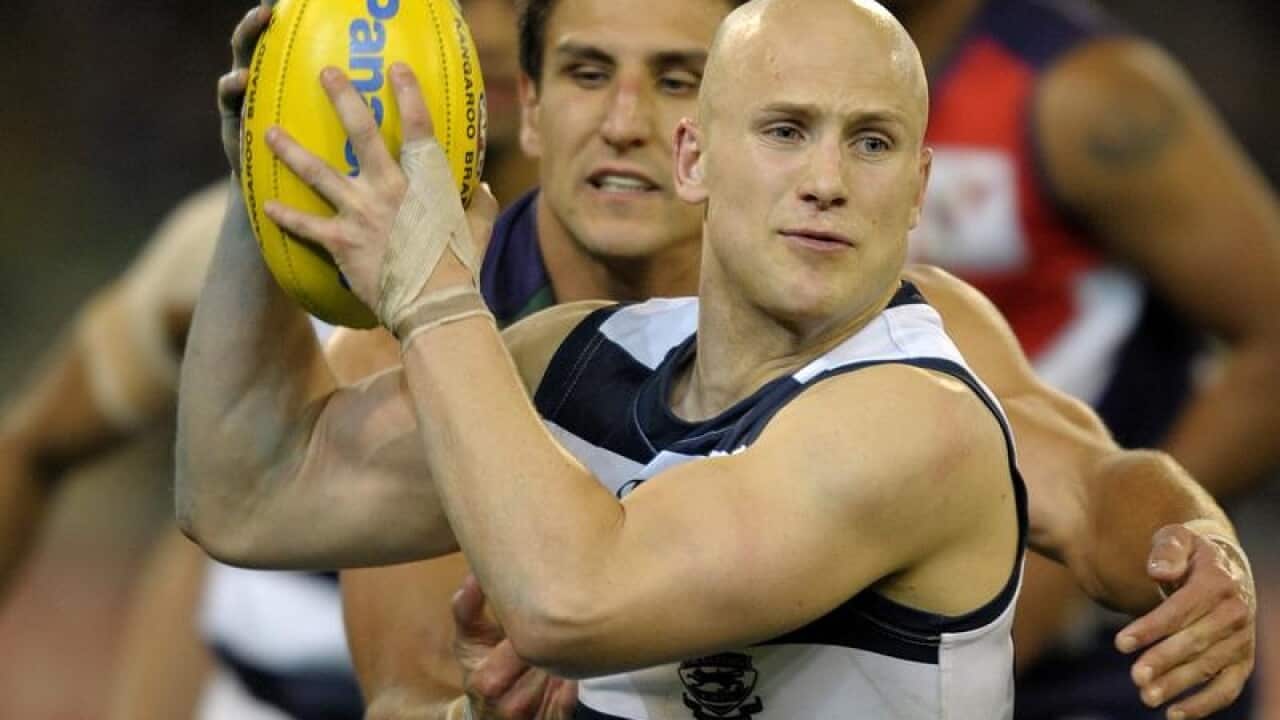 Gary Ablett in action for Geelong