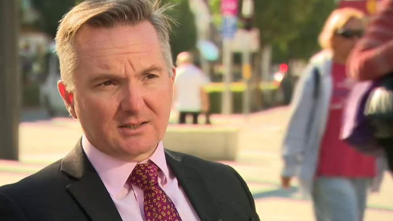 Shadow Treasurer Chris Bowen talks to SBS.