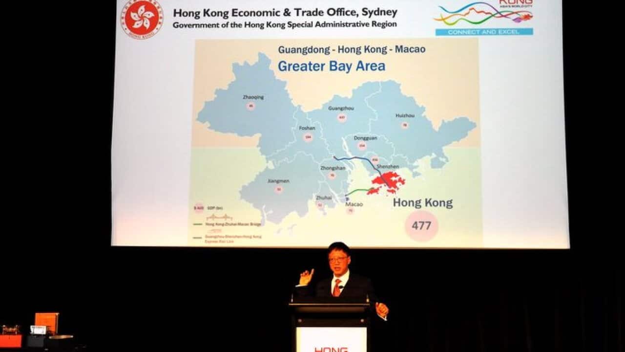 Raymond Fan delivered a speech about the blueprint for the development of Guangdong-Hong Kong-Macau Greater Bay Area at the Chinese New Year Reception 2019 in Melbourne