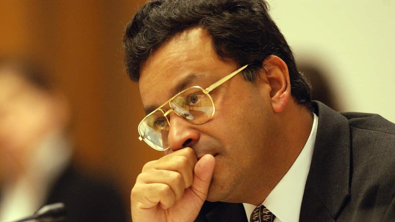 Former immigration official Abul Rizvi at a Senate Committee Hearing.